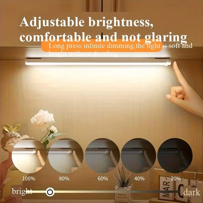 Motion Sensor Light Indoor Wireless LED Night Light Type C Rechargeable Light Cabinet Wardrobe Light Staircase Backlight Kitchen