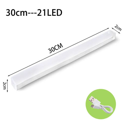 Motion Sensor Light Indoor Wireless LED Night Light Type C Rechargeable Light Cabinet Wardrobe Light Staircase Backlight Kitchen